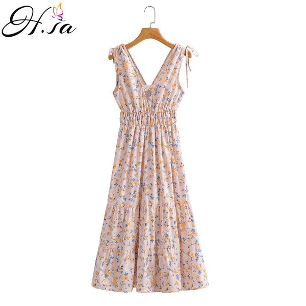 h.sa strap women sleeveless long pleated dresses low v neck backless longo robe beach style floral dress 210417, Black;gray
h.sa strap women sleeveless long pleated dresses low v neck backless longo robe beach style floral dress 210417, Black;gray