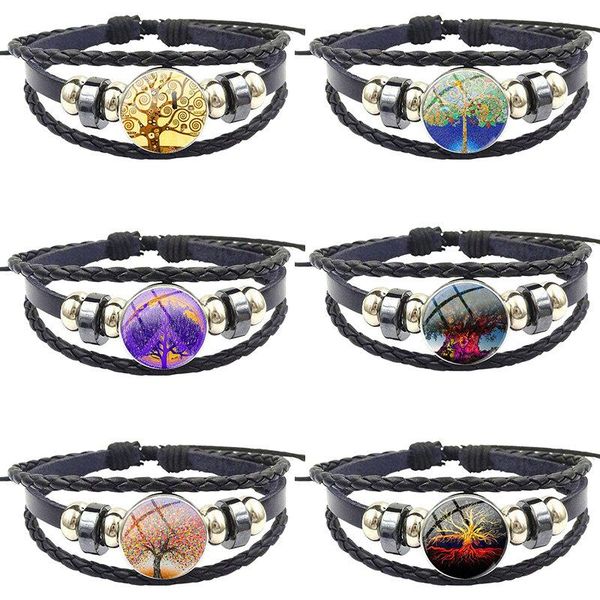 charm bracelets gift tree of life for women party fashion glass stone surface black leather bracelet bangle statement jewelr, Golden;silver
charm bracelets gift tree of life for women party fashion glass stone surface black leather bracelet bangle statement jewelr, Golden;silver