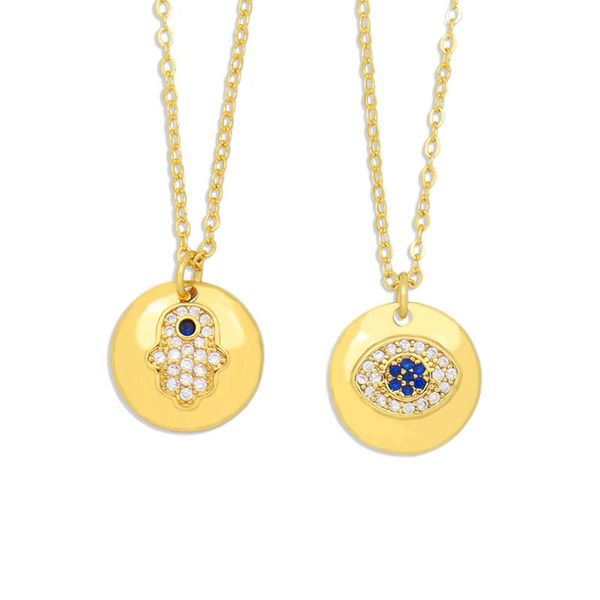 pendant necklaces cz zircon blue evil eye necklace for women turkish lucky jewelry zirconia gold round fatima hand adjustable chain, Silver
pendant necklaces cz zircon blue evil eye necklace for women turkish lucky jewelry zirconia gold round fatima hand adjustable chain, Silver