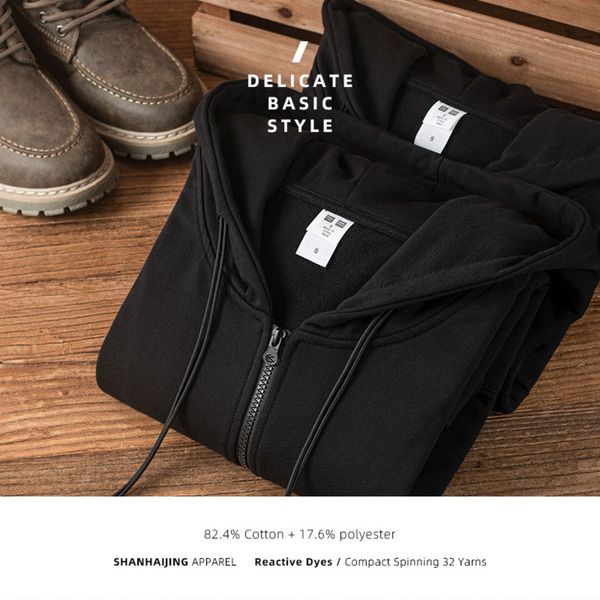 solid color spring and autumn coat ins street men's hoodie zipper cardigan sweater ks3200, Black
solid color spring and autumn coat ins street men's hoodie zipper cardigan sweater ks3200, Black