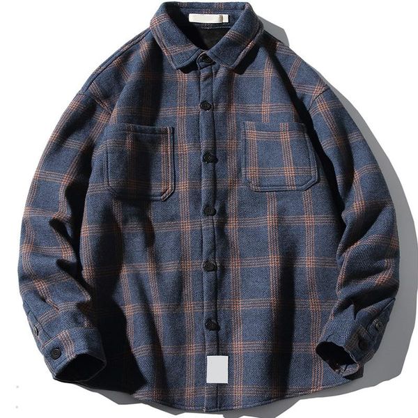 men's casual shirts 2021 autumn and winter fashion plaid shirt loose plus velvet thickening, White;black
men's casual shirts 2021 autumn and winter fashion plaid shirt loose plus velvet thickening, White;black
