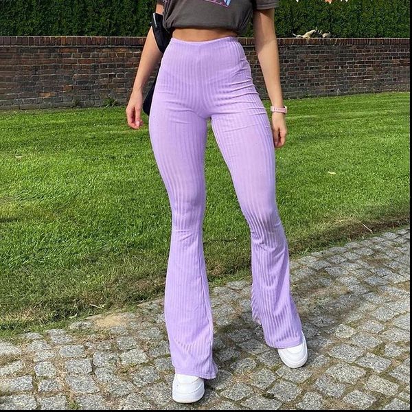 purple knitted long trousers women pants stretch flare solid color high waist skinny casual streetwear, Black;white
purple knitted long trousers women pants stretch flare solid color high waist skinny casual streetwear, Black;white