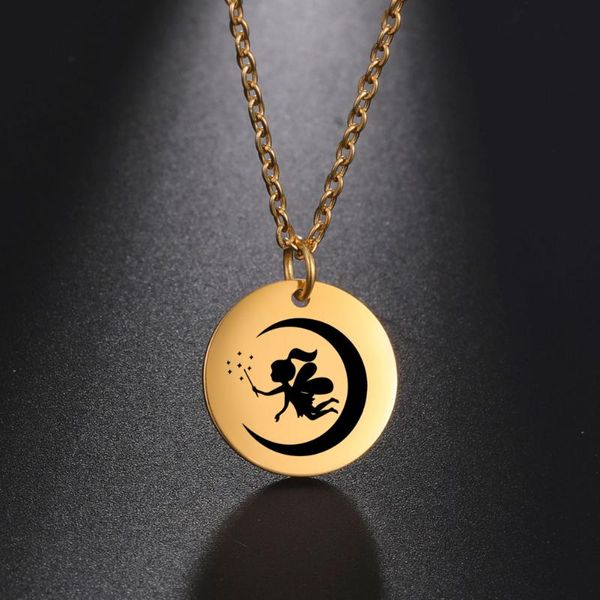 pendant necklaces fishhook moon angle necklace star supernatural gift love bohemia boho stainless steel rose gold color for woman man jewelr, Silver
pendant necklaces fishhook moon angle necklace star supernatural gift love bohemia boho stainless steel rose gold color for woman man jewelr, Silver