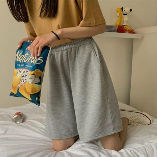 women's shorts 2021 summer women elasticity lovely girls korean style sweet students harajuku simple pure gray oversize trousers female, White;black
women's shorts 2021 summer women elasticity lovely girls korean style sweet students harajuku simple pure gray oversize trousers female, White;black