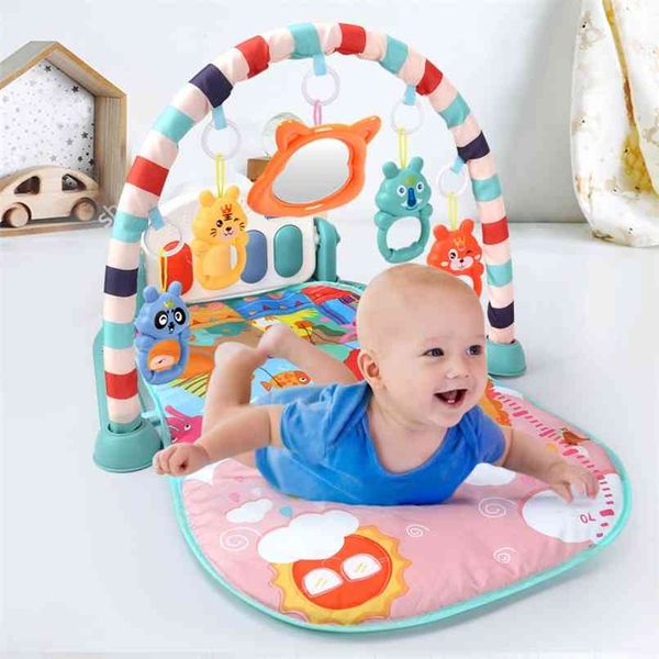 qwz baby activity gym children's play mat 0-12 months developing carpet soft rattles musical toys activity rug for babies games 210923
qwz baby activity gym children's play mat 0-12 months developing carpet soft rattles musical toys activity rug for babies games 210923