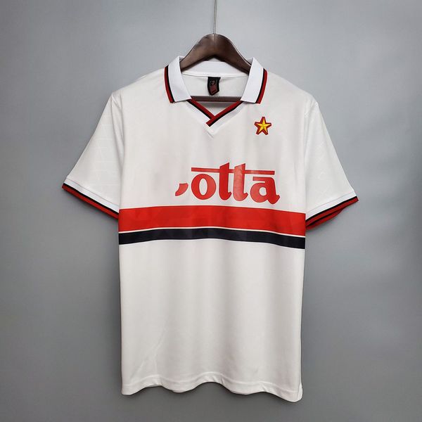 1993 / 1994 camisa de futebol ac milan ii retro men's tracksuits, Gray