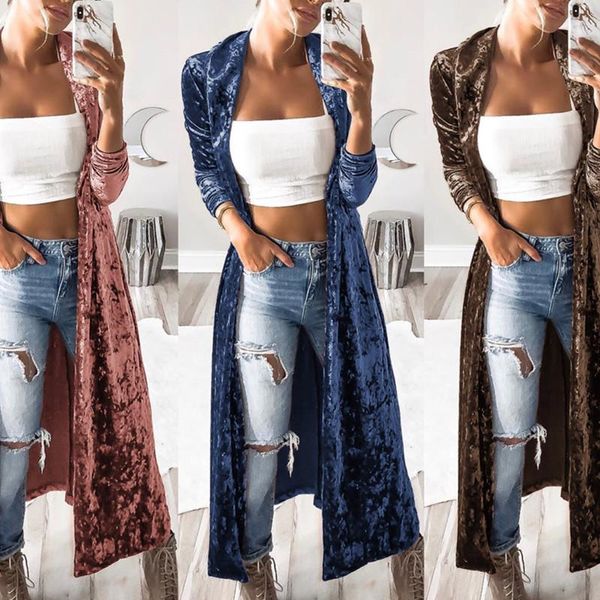 women's jackets 2021 long cardigan jacket winter autumn women fashion loose open stitch coat solid streetwear korean style, Black;brown
women's jackets 2021 long cardigan jacket winter autumn women fashion loose open stitch coat solid streetwear korean style, Black;brown
