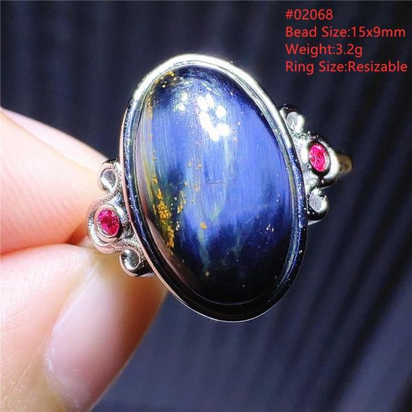 cluster rings genuine namibia natural pietersite blue adjustable ring cat eye chatoyant oval 925 sterling silver, Golden;silver
cluster rings genuine namibia natural pietersite blue adjustable ring cat eye chatoyant oval 925 sterling silver, Golden;silver