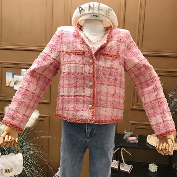 fall winter short tweed korean fashion single breasted fleece jacket elegant outwear vintage harvest top, Black;brown
fall winter short tweed korean fashion single breasted fleece jacket elegant outwear vintage harvest top, Black;brown
