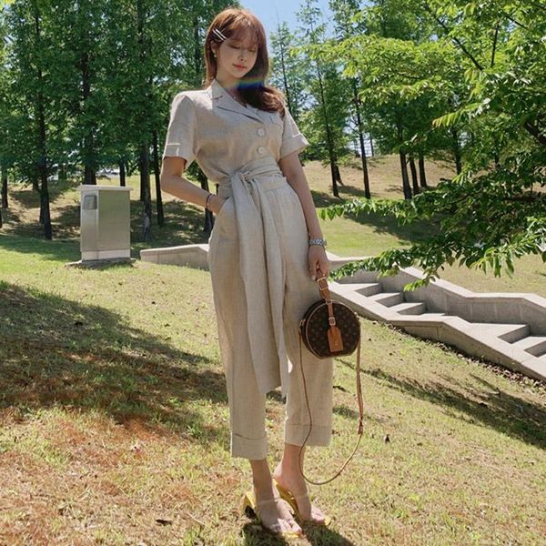 women's jumpsuits & rompers short sleeve jumpsuit women summer office lady casual female wide leg overalls fashion with sashes, Black;white 
women's jumpsuits & rompers short sleeve jumpsuit women summer office lady casual female wide leg overalls fashion with sashes, Black;white