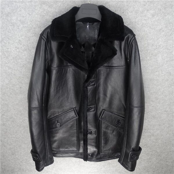 men's jackets 2021 winter fashion casual sheep fur sheepskin genuine leather wool lining short design jacket coat, Black;brown
men's jackets 2021 winter fashion casual sheep fur sheepskin genuine leather wool lining short design jacket coat, Black;brown