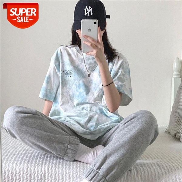 tie-dye short-sleeved t-shirt female students loose harajuku bf style korean tide brand half-sleeved lazy #fs7h, White
tie-dye short-sleeved t-shirt female students loose harajuku bf style korean tide brand half-sleeved lazy #fs7h, White