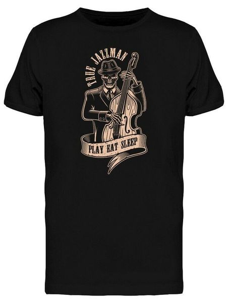 men's t-shirts true jazzman play eat sleep men humor graphic novelty funny t-shirt, White;black
men's t-shirts true jazzman play eat sleep men humor graphic novelty funny t-shirt, White;black