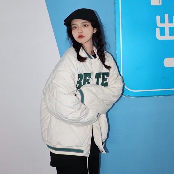 golden velvet new baseball jacket down cotton jacket women's spring and autumn thickened versatile student coat women, Black
golden velvet new baseball jacket down cotton jacket women's spring and autumn thickened versatile student coat women, Black