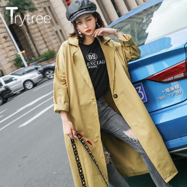 women's trench coats trytree 2021 autumn women casual windbreakers cotton polyester single button office lady thin khaki black solid lo, Tan;black
women's trench coats trytree 2021 autumn women casual windbreakers cotton polyester single button office lady thin khaki black solid lo, Tan;black