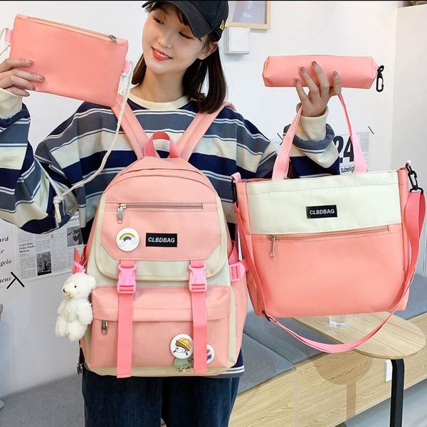 canvas travel backpack women bookbags kawaii student bookbag 4 piece set high school bag
canvas travel backpack women bookbags kawaii student bookbag 4 piece set high school bag