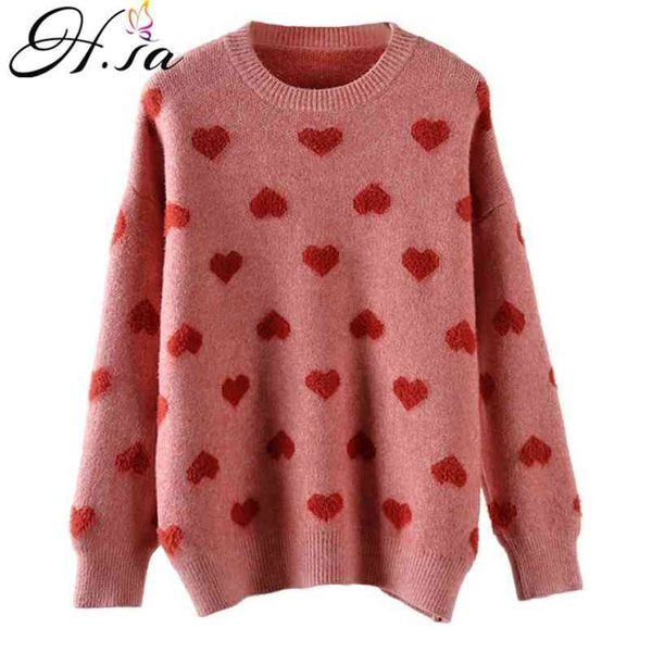women kawaii knitwear sweet heart pull sweaters loose style cute jumpers fleeced warm cashmere 210430, Black;gray
women kawaii knitwear sweet heart pull sweaters loose style cute jumpers fleeced warm cashmere 210430, Black;gray