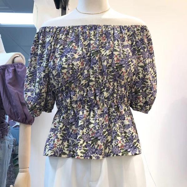 women's blouses & shirts zosol off-shoulder floral shirt 2021 summer style korean-style double purpose waist hugging versatile fashion, White
women's blouses & shirts zosol off-shoulder floral shirt 2021 summer style korean-style double purpose waist hugging versatile fashion, White