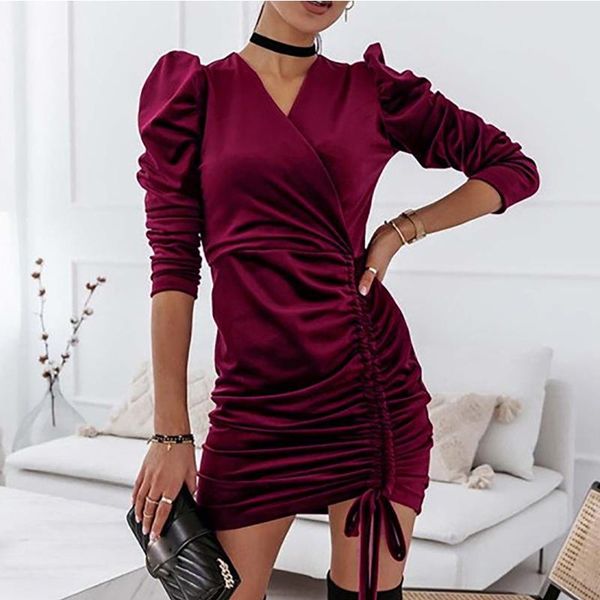 casual dresses arrival elegant women dress v-neck long sleeve mini evening party wear shirrings female sukienka, Black;gray
casual dresses arrival elegant women dress v-neck long sleeve mini evening party wear shirrings female sukienka, Black;gray