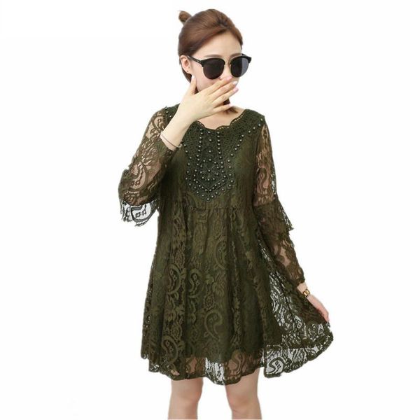casual dresses fashion plus size female vintage loose summer dress korean women's half sleve hollow out lace stitching -4xl j31, Black;gray
casual dresses fashion plus size female vintage loose summer dress korean women's half sleve hollow out lace stitching -4xl j31, Black;gray