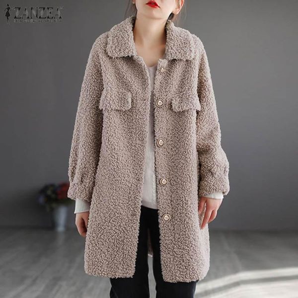women's jackets zanzea vintage femme long sleeved pockets coat outwear solid blouse overcoats women winter poncho baggy street chemise, Black;brown
women's jackets zanzea vintage femme long sleeved pockets coat outwear solid blouse overcoats women winter poncho baggy street chemise, Black;brown