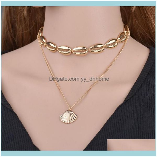 chokers necklaces & pendants jewelrychokers bohemian alloy shell necklace womens simple national style multi-layer collar chain drop deliver, Golden;silver
chokers necklaces & pendants jewelrychokers bohemian alloy shell necklace womens simple national style multi-layer collar chain drop deliver, Golden;silver