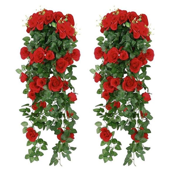 artificial rose fake flowers hanging plant wall home balcony basket decor pack of 2 decorative & wreaths
artificial rose fake flowers hanging plant wall home balcony basket decor pack of 2 decorative & wreaths