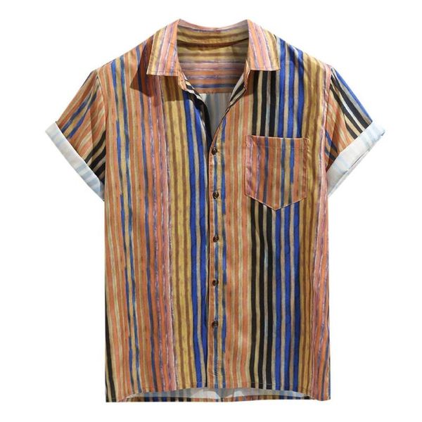 summer mens shirt casual short sleeve hawaiian shirts stand collar strip print cool thin men dress male clothing men's, White;black
summer mens shirt casual short sleeve hawaiian shirts stand collar strip print cool thin men dress male clothing men's, White;black