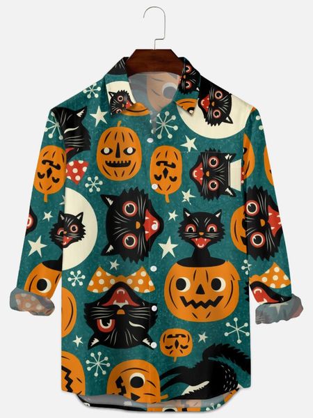 men's casual shirts 2021 7 halloween stripe pattern digital printing loose large button long sleeve cardigan shirt, White;black
men's casual shirts 2021 7 halloween stripe pattern digital printing loose large button long sleeve cardigan shirt, White;black