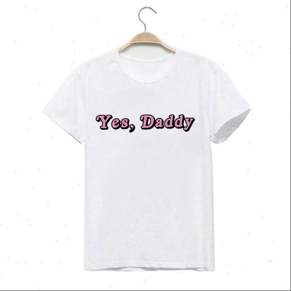 women t shirts letter woman summer ullzang yes daddy print leisure shirt short sleeve o neck, White
women t shirts letter woman summer ullzang yes daddy print leisure shirt short sleeve o neck, White