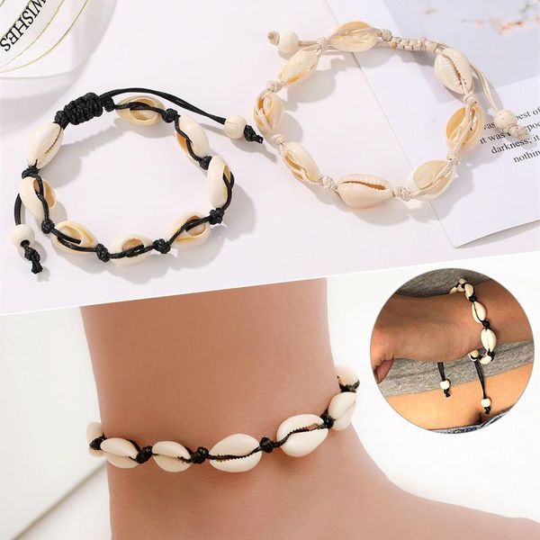 anklets creative nature shell bracelet hawaiian style beach lady weave foot rope chain crowire jewelry accessories, Red;blue
anklets creative nature shell bracelet hawaiian style beach lady weave foot rope chain crowire jewelry accessories, Red;blue