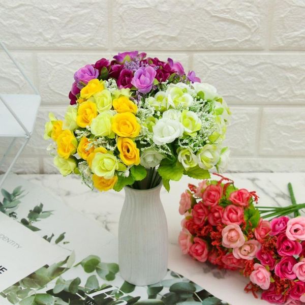 decorative flowers & wreaths artificial silk rose 21heads/bouquet gypsophila diy family wedding party decoration dining table scene arrangem
decorative flowers & wreaths artificial silk rose 21heads/bouquet gypsophila diy family wedding party decoration dining table scene arrangem