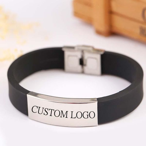 charm bracelets customize diy logo 2021 fashion trend men and women silicone bracelet jewelry gift, Golden;silver
charm bracelets customize diy logo 2021 fashion trend men and women silicone bracelet jewelry gift, Golden;silver