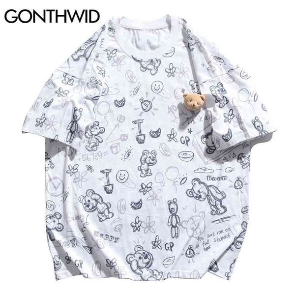 tees shirts harajuku graffiti flowers cartoon bears tshirts streetwear hip hop fashion casual cotton short sleeve 210602, White;black
tees shirts harajuku graffiti flowers cartoon bears tshirts streetwear hip hop fashion casual cotton short sleeve 210602, White;black