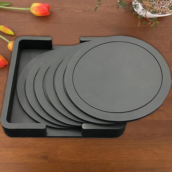 mats & pads silicone coasters set heat resistant reusable non-slip round drink cup bottle glass mat for home office bar
mats & pads silicone coasters set heat resistant reusable non-slip round drink cup bottle glass mat for home office bar