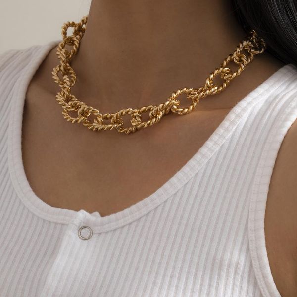 chains trendy geometric cross twist chain simple exaggerated punk aluminum clavicle women hip hop jewelry accessories gift 2021, Silver
chains trendy geometric cross twist chain simple exaggerated punk aluminum clavicle women hip hop jewelry accessories gift 2021, Silver