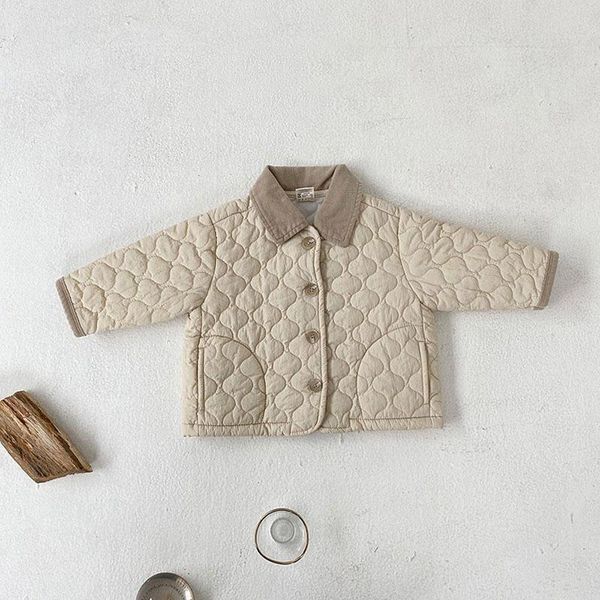 down coat baby infant autumn and winter jacket retro corrugated fashion double layer quilted windproof outerwear children clothing cotton, Blue;gray
down coat baby infant autumn and winter jacket retro corrugated fashion double layer quilted windproof outerwear children clothing cotton, Blue;gray