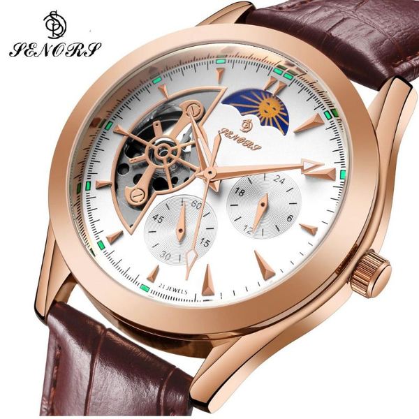 brand watches automatic mechanical classic men retro genuine leather waterproof military wristwatch tourbillon wristwatches, Slivery;brown
brand watches automatic mechanical classic men retro genuine leather waterproof military wristwatch tourbillon wristwatches, Slivery;brown