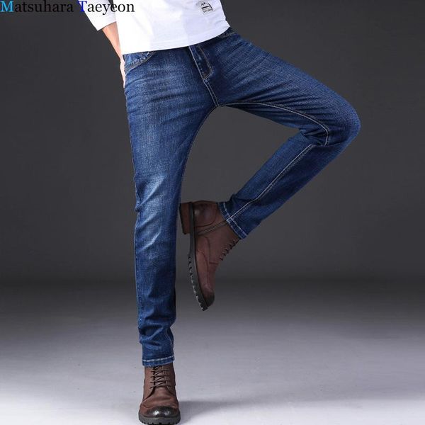 arrivals jeans men business casual male denim straight slim fit dark blue men's pants trousers
arrivals jeans men business casual male denim straight slim fit dark blue men's pants trousers