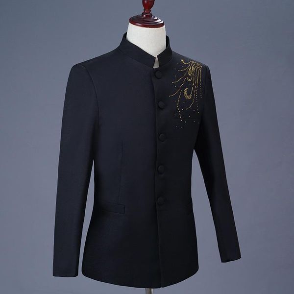 men's chorus zhongshan costume republic of china student graduation po black may 4th youth dress suits & blazers, White;black
men's chorus zhongshan costume republic of china student graduation po black may 4th youth dress suits & blazers, White;black