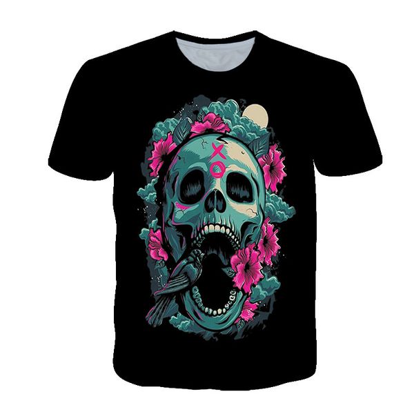 2021 summer new 3d printing t-shirt horror skull loose and comfortable round neck short sleeve t-shirt casual top, White;black
2021 summer new 3d printing t-shirt horror skull loose and comfortable round neck short sleeve t-shirt casual top, White;black