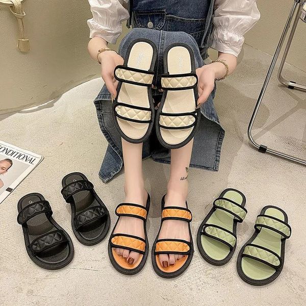 slippers women's shoes summer 2021 flat-bottomed word belt sandals fashion matching skirt roman beach women, Black
slippers women's shoes summer 2021 flat-bottomed word belt sandals fashion matching skirt roman beach women, Black