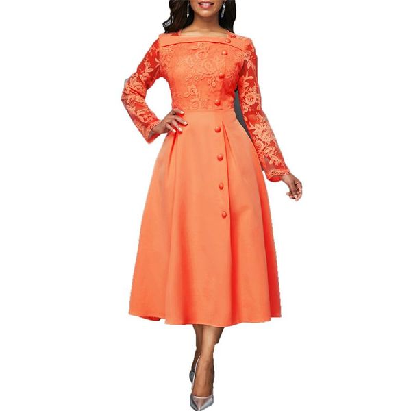 casual dresses 2021 spring autumn lace stitching pink orange blue dress women europe america plus size 5xl high waist fashion gh717, Black;gray
casual dresses 2021 spring autumn lace stitching pink orange blue dress women europe america plus size 5xl high waist fashion gh717, Black;gray