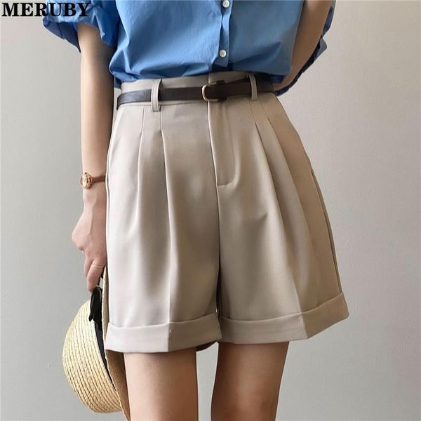 women's shorts meruby high waist women suit belted wide leg straight korean workwear loose fashion femme, White;black
women's shorts meruby high waist women suit belted wide leg straight korean workwear loose fashion femme, White;black