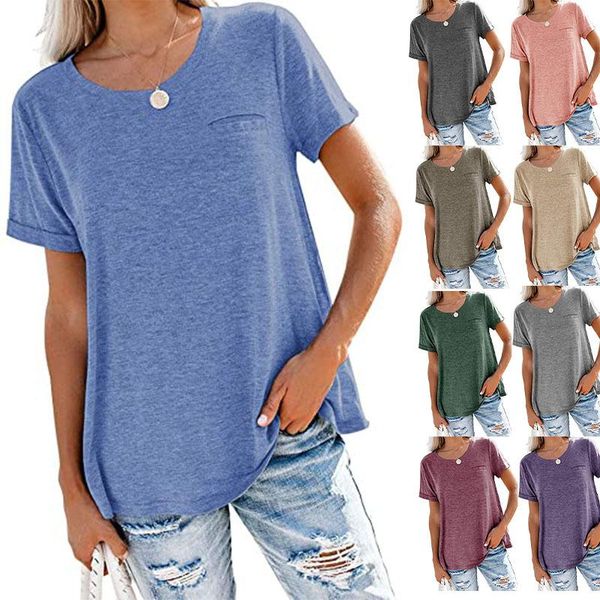 women's t-shirt summer short sleeve round neck casual loose ladies fashion & tees rd126, White
women's t-shirt summer short sleeve round neck casual loose ladies fashion & tees rd126, White