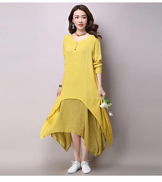 maternity dresses 2021 autumn cotton color women maxi dress false two-piece long sleeve round neck loose plus size irregular, White
maternity dresses 2021 autumn cotton color women maxi dress false two-piece long sleeve round neck loose plus size irregular, White