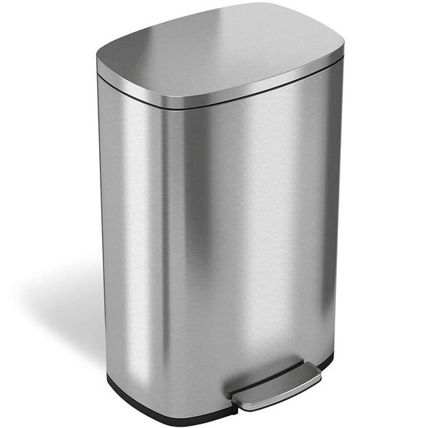 waste bins 30l/50l stainless steel step trash can , pedal garbage bin for kitchen, office, home - silent and gentle open close
waste bins 30l/50l stainless steel step trash can , pedal garbage bin for kitchen, office, home - silent and gentle open close