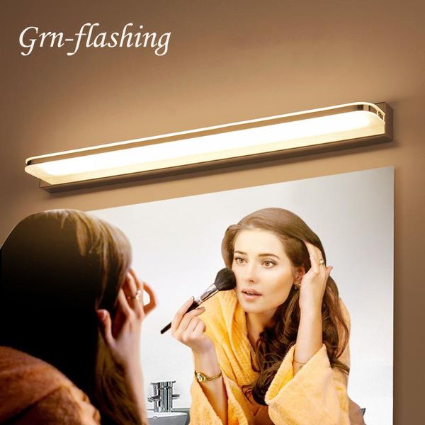 modern led makeup mirror wall light 42cm 52cm bathroom lamps waterproof vanity lighting fixture lamp stainless steel
modern led makeup mirror wall light 42cm 52cm bathroom lamps waterproof vanity lighting fixture lamp stainless steel