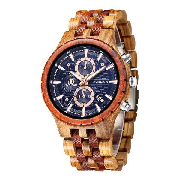 wristwatches 2021 wood watches men sport wooden mix sandal bamboo watch for man strap quartz wristwatch chronograph relogio, Slivery;brown
wristwatches 2021 wood watches men sport wooden mix sandal bamboo watch for man strap quartz wristwatch chronograph relogio, Slivery;brown