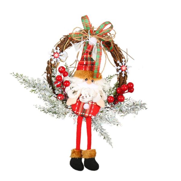 decorative flowers & wreaths christmas wreath handmade xmas with santa deer snowman plush toys for front door decor
decorative flowers & wreaths christmas wreath handmade xmas with santa deer snowman plush toys for front door decor